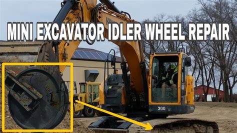 mini excavator idlers|excavator idler repair.